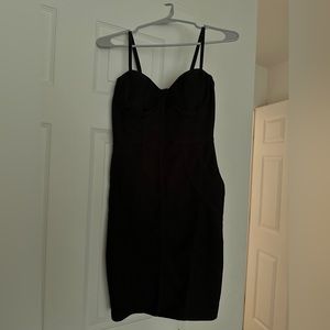 Black Corset Bustier Dress